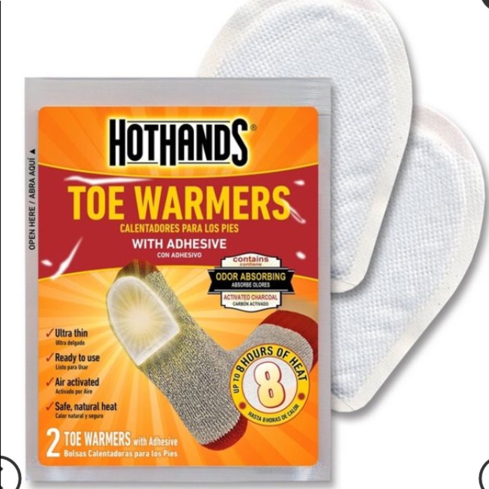 9 Packs of HotHands 2 Pair Toe Warmers